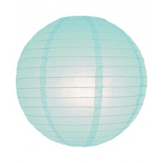 8" Paper Lantern Arctic Blue Regular Wire 